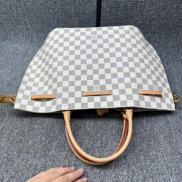 Louis Vuitton Girolata White Damier Azur Canvas Satchel Bag fbcco1325-102125 - Picture 3 of 16